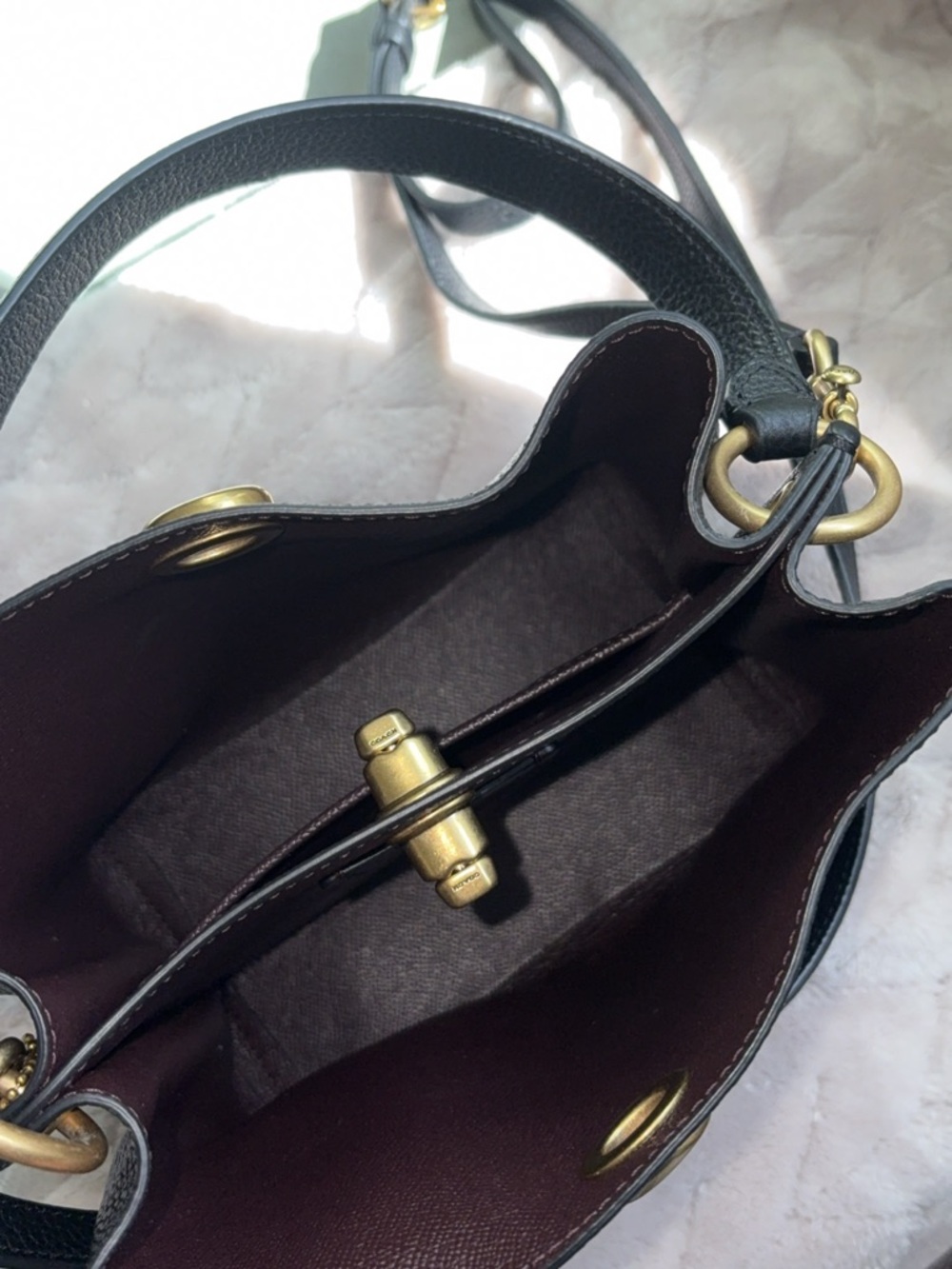 Coach Black Cross
Body Leather Charlie Bucket Bag
Purse - Picture 3 of 6
